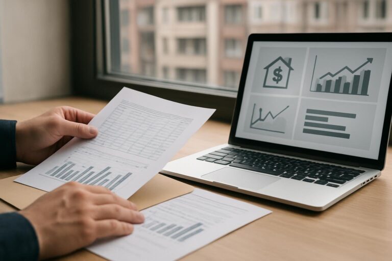 A dashboard-like graphic showing charts and tables for best rental market datasets academic research.